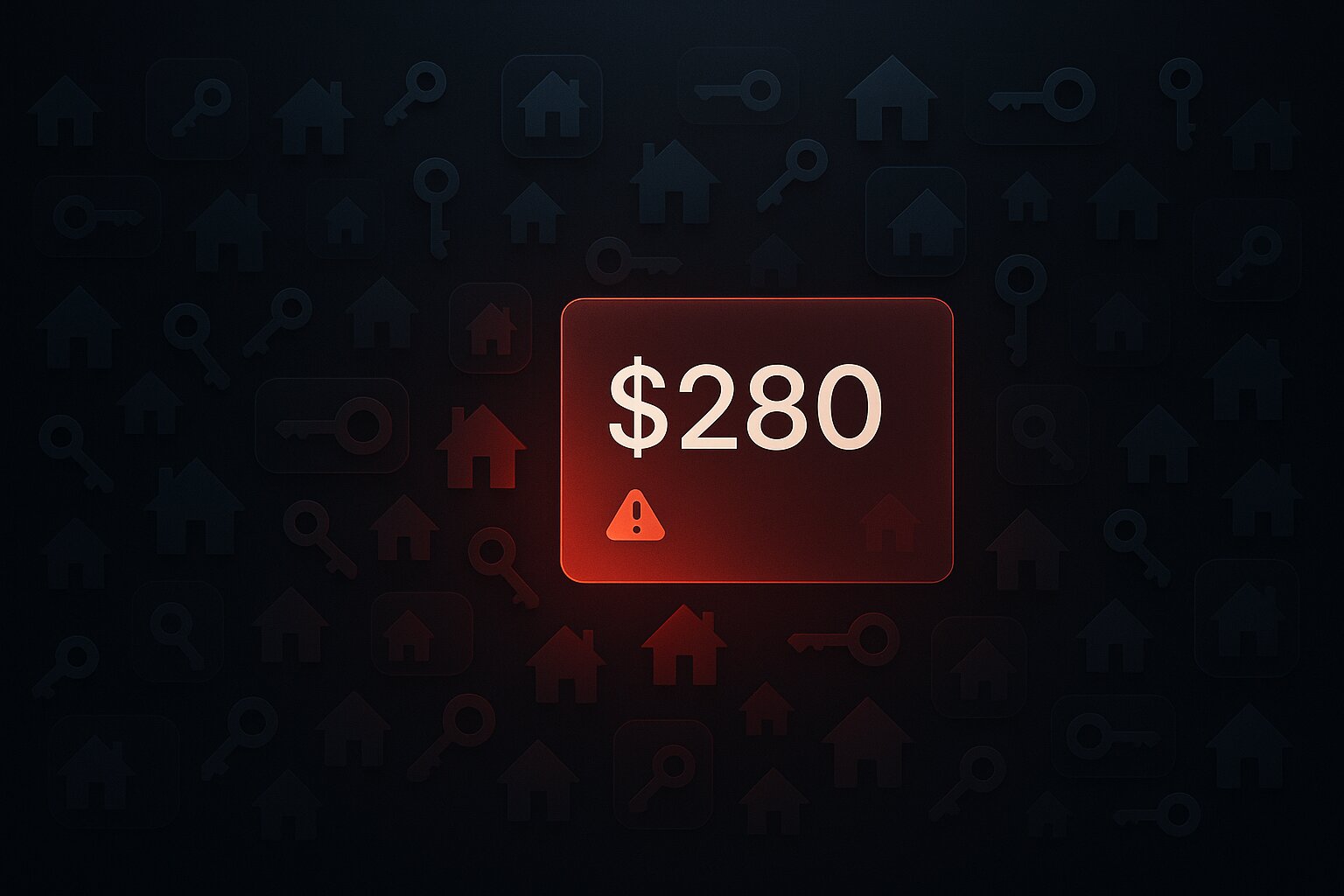 Cluttered low-quality real estate leads with a $280 cost-per-lead warning metric
