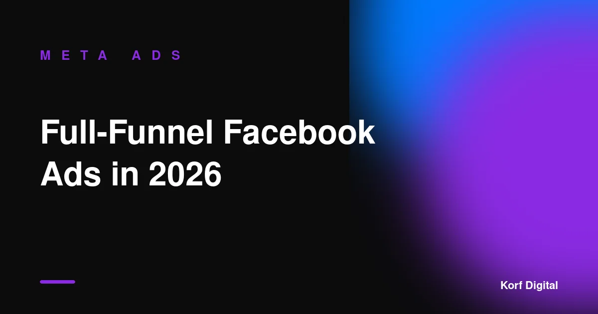 How We Structure a Full-Funnel Facebook Ads Account in 2026